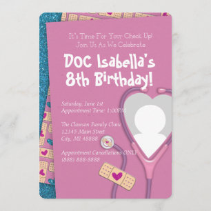 The Doc Is In Birthday Invitation