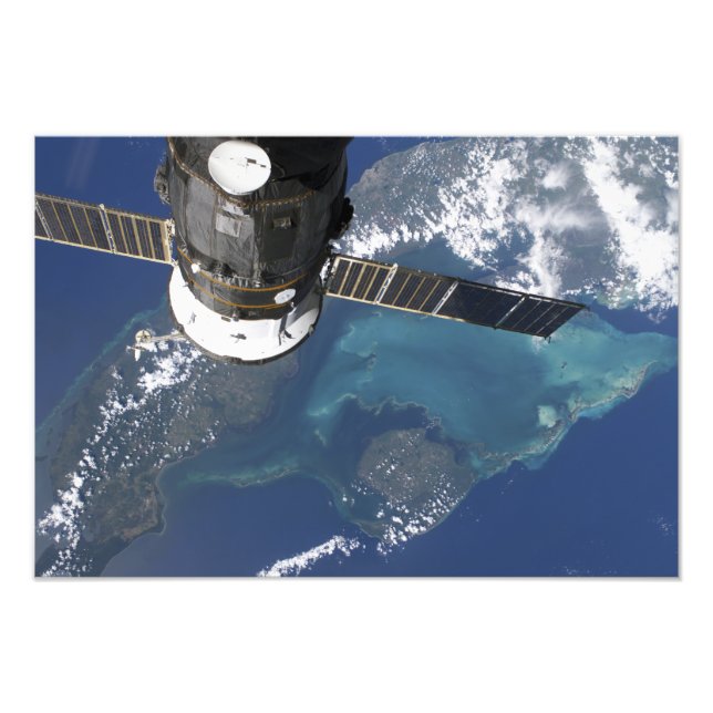 The docked Progress 22 spacecraft Photo Print (Front)