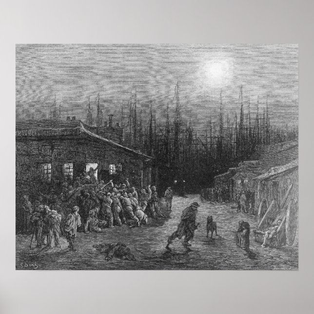 The Docks Night Scene Poster (Front)