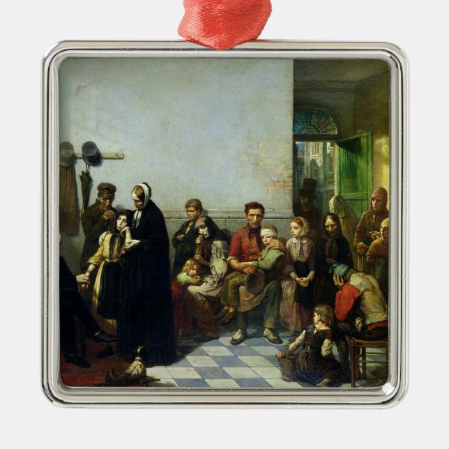 The Doctor for the Poor Metal Ornament (Front)
