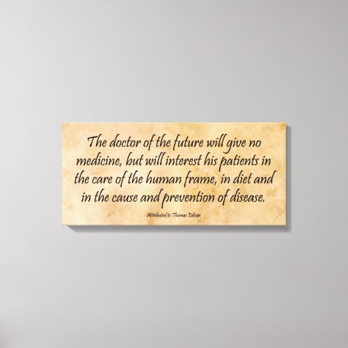 The Doctor of the Future Canvas Print