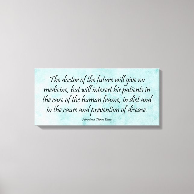 The Doctor of the Future Wrapped Canvas Print (Front)