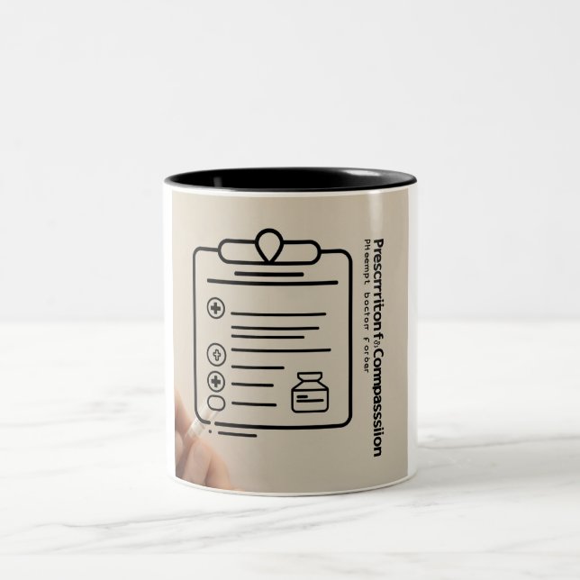 The Doctor's Code: Unveiling Wisdom with Every Sip Two-Tone Coffee Mug (Center)