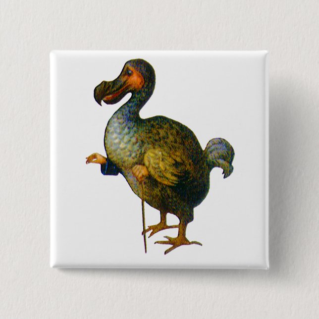 The Dodo Bird Pinback Button (Front)
