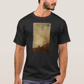 The Dog (black Paintings) By Francisco Goya 1820 T-shirt by EnhancedImages at Zazzle