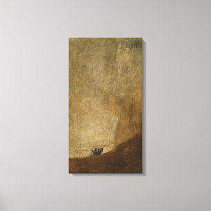 The Dog by Francisco Goya Canvas Print