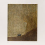 The Dog by Francisco Goya Jigsaw Puzzle<br><div class="desc">Famous painting of the Dog by Francisco Goya. Great gift for dog lovers and dog owners.</div>
