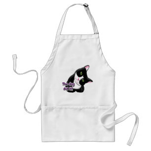 The dog did it Cat Adult Apron