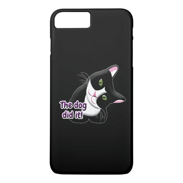 The dog did it Cat Case-Mate iPhone Case (Back)