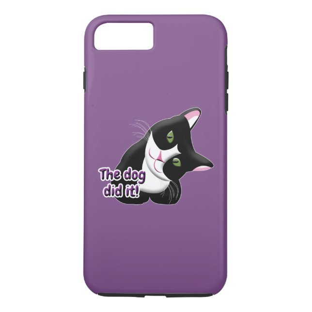 The dog did it Cat Case-Mate iPhone Case (Back)