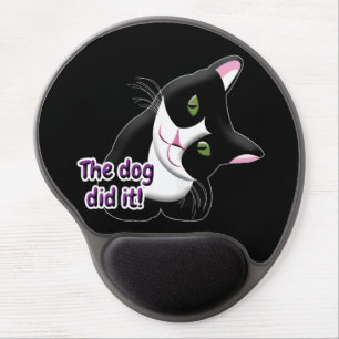 The dog did it Cat Gel Mouse Pad