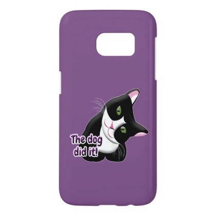 The dog did it Cat Samsung Galaxy S7 Case