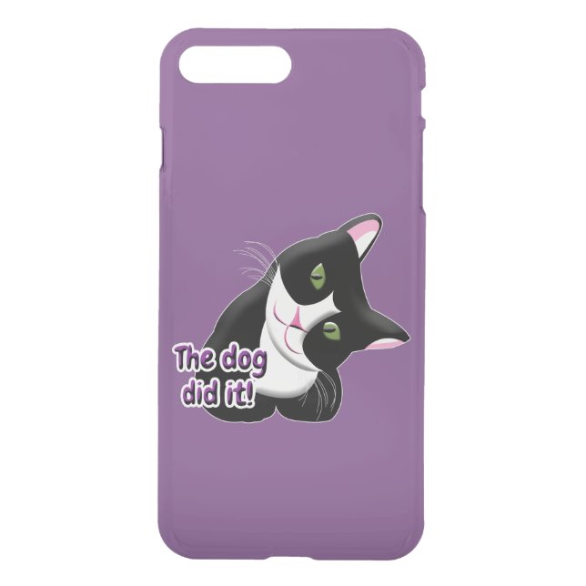The dog did it Cat Uncommon iPhone Case (Back)