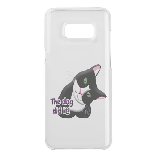 The dog did it Cat Uncommon Samsung Galaxy Case (Back)
