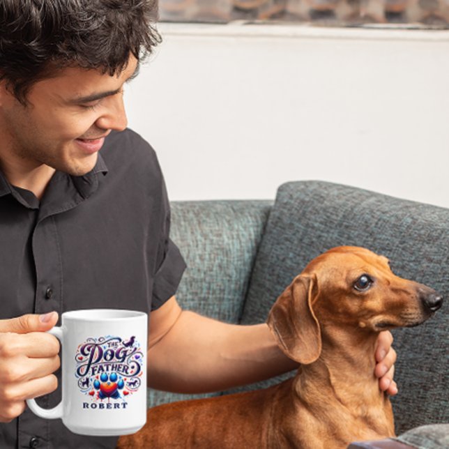 The Dog Father Theme Personalized Coffee Mug (Creator Uploaded)