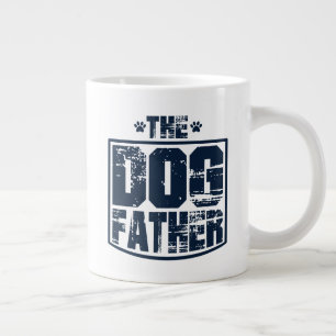 The Dog Father Worn Graphic Giant Coffee Mug