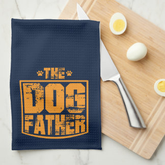 The Dog Father Worn Graphic Kitchen Towel