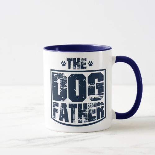 The Dog Father Worn Graphic Mug