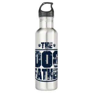 The Dog Father Worn Graphic Stainless Steel Water Bottle