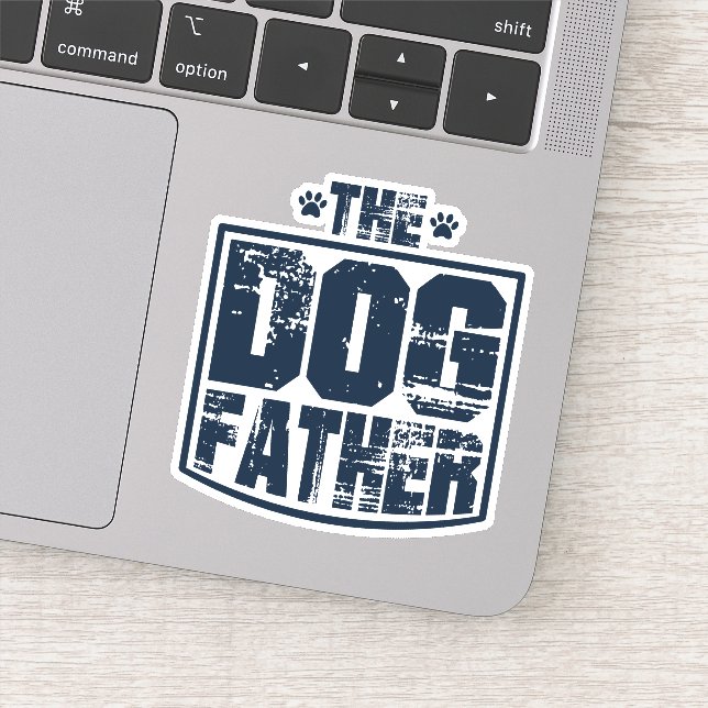 The Dog Father Worn Graphic Sticker (Detail)