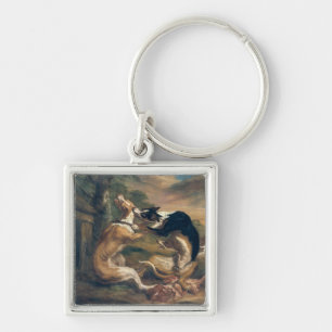 The Dog Fight, 1678 Keychain