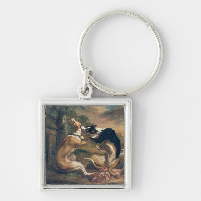 The Dog Fight, 1678 Keychain (Front)