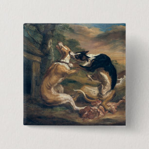 The Dog Fight, 1678 Pinback Button