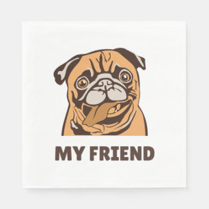 The Dog is My Friend Napkins