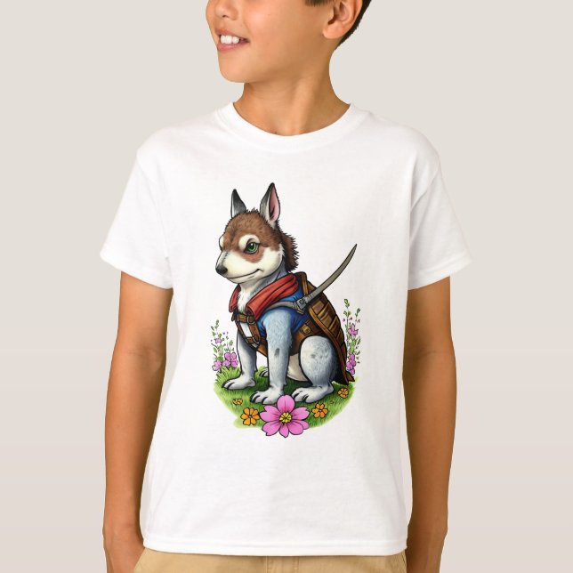 The Dog Knight  | AI Art T-Shirt (Front)