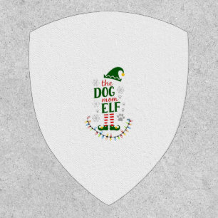 The Dog Mom Elf Xmas Funny Dogs lover Christmas Do Patch