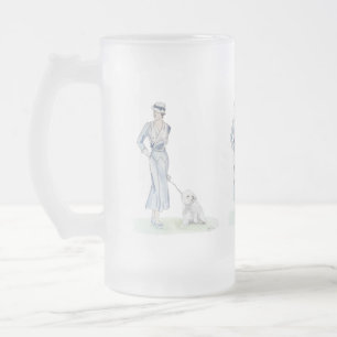 The Dog Show Frosted Glass Beer Mug