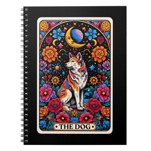 The Dog Spirit Tarot Card Notebook (Front)