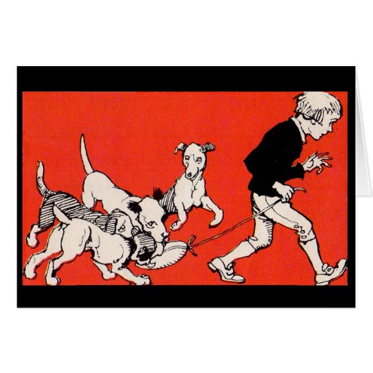 the dog walker cards (Front Horizontal)