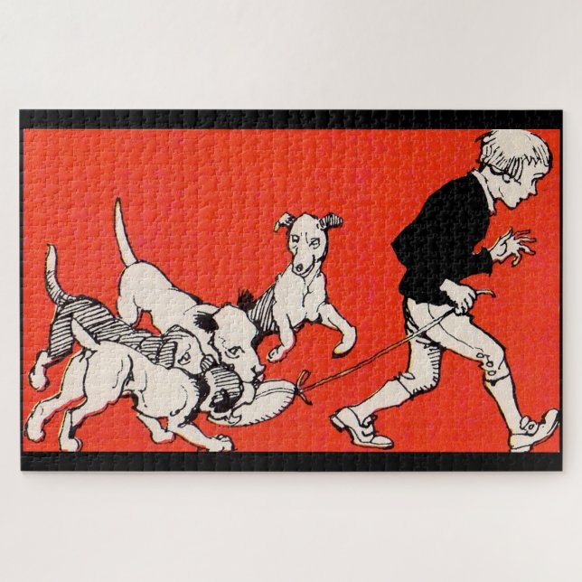 the dog walker jigsaw puzzle (Horizontal)