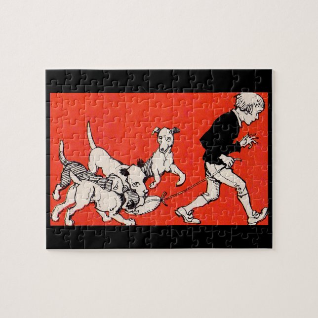 the dog walker jigsaw puzzle (Horizontal)