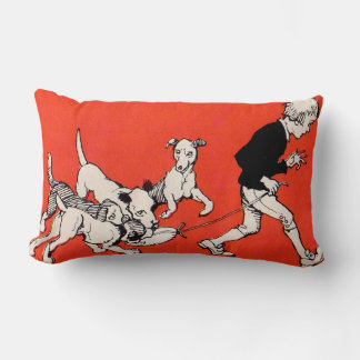 the dog walker lumbar pillow