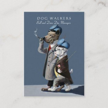 The Dog Walkers/pet Sitter Card by AnthroAnimals at Zazzle