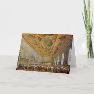 The Doge of Venice Thanking the Council Letterpress Thank You Card