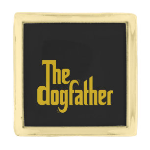 The Dogfather - Dog Dad Father's Day gift Gold Finish Lapel Pin