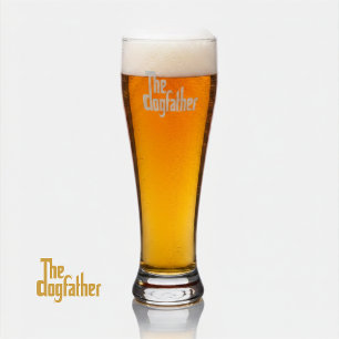 The Dogfather - Dog Dad Father's Day gift Pilsner Glass