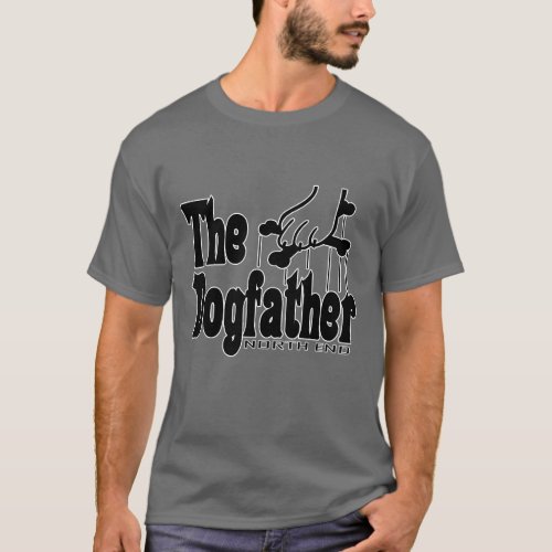 The Dogfather Funny Cute Dog Father Dad Owner Pet T_Shirt