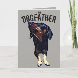 'The Dogfather' Howling Dex Father's Day Card
