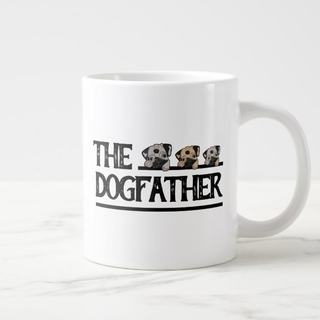 The Dogfather III Personalized with Your Name Giant Coffee Mug (Right)
