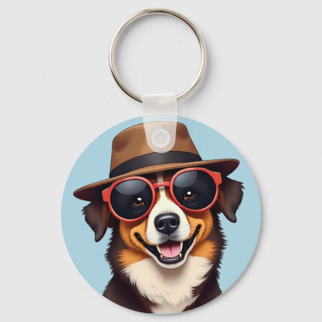 The Dogfather Keychain (Front)