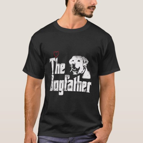 The Dogfather Labrador Dad Tshirt Fathers Day Funn
