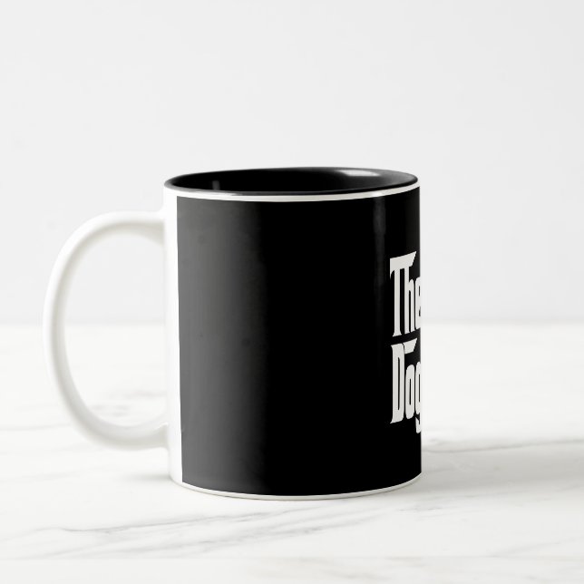 The Dogfather Lover Gift Two-Tone Coffee Mug (Left)