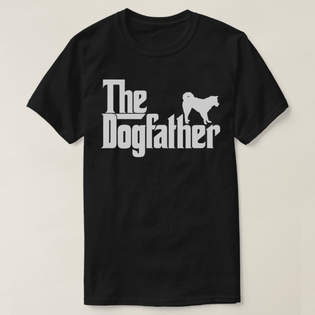 The Dogfather Siberian Husky Dog Father Dad  T-Shirt (Design Front)