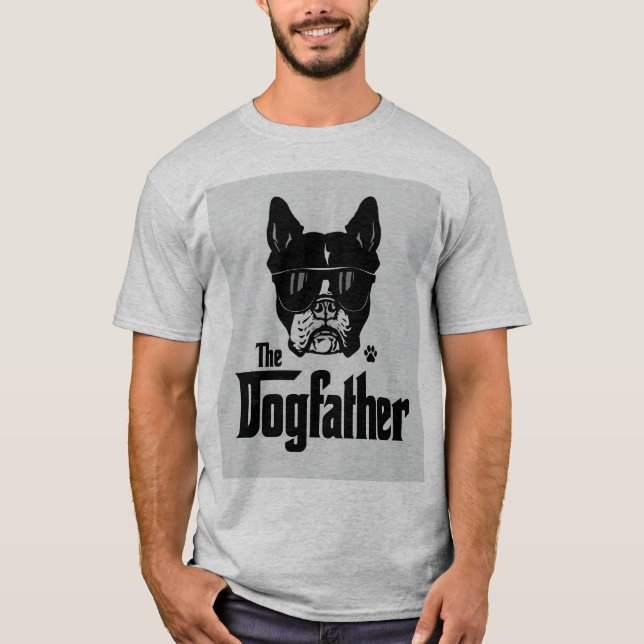 The DogFather t-shirt. Cool Dog t-shirt.  T-Shirt (Front)