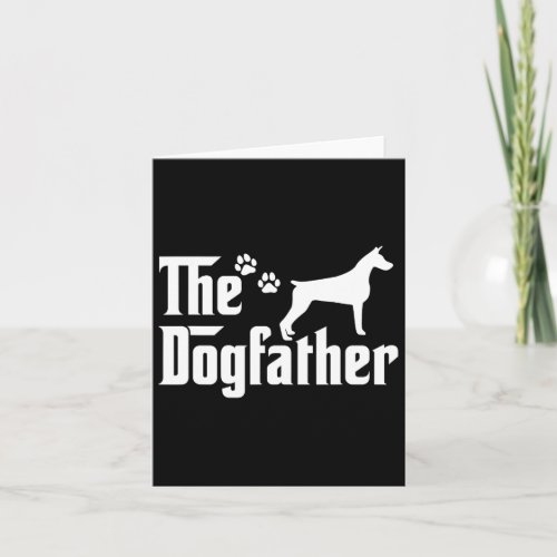 The Dogfather Tee Fathers Day Gift Dad - Dog Lover Card