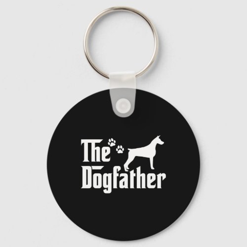The Dogfather Tee Fathers Day Gift Dad - Dog Lover Keychain